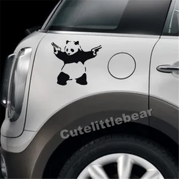 Panda Siena Lipdukas Namų Dekoro Street Art Vinyl Automobilio Langų Lipdukai Trafaretas Grafiti Loptop Lipdukai Namo Apdaila