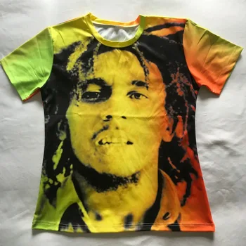 PLstar Kosmosas Reggae Žvaigždė Bobas Marley Spaudinių tshirts Vyrams, Moterims, Hip-Hop, Rokas Tees Viršūnės t marškiniai Vyrai Moterys Hipster 3D marškinėliai