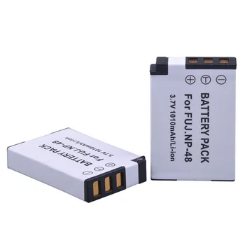 PowerTrust 3Pcs NP-48 NP 48 NP48 Li-ion Baterija ir LCD USB Kroviklis skirtas Fujifilm XQ1 ir XQ2 Kameros