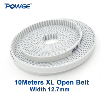POWGE 10Meters Trapecijos XL Atidaryti sinchroninio diržas XL-12.7 Plotis 12,7 mm Žingsnio 5.08 mm PU poliuretano Plieno XL laiko juosta