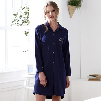Prekės medvilnės nightgowns sleepshirts elegantiškas nightgowns moterų moterų sleepwear paauglės, holas, chalatas onesie 2017 naujas