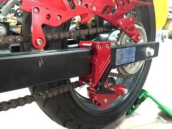 Reguliuojamas Grandinės Įtempėjas Varžtas ant Ritinio Chopper Motociklo ATV Dirt Bike Aliuminio Universalus Tinka Dauguma Motociklų