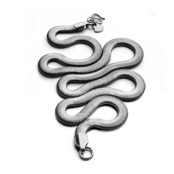 Retro vyriška sidabrinė apyrankė Mados kietas sidabro sektoriaus gyvatė apyrankės 925 Sterlingas sidabro plati apyrankė žavesio vyrų papuošalai dovana