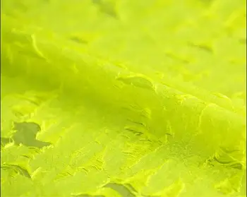 Ryškios citrinos geltonumo kaubojus tipo medvilnės pluošto karščiausios supjaustyti procesas aukštos klasės mados audiniai