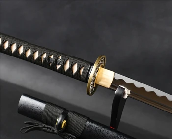 Shijian Kardai 1095 Anglinio Plieno Japonijos Katana Kraštais Full Tang Mūšis Samurajus Kardas Gali Gabaliuką Popieriaus Gera Gimtadienio Dovana