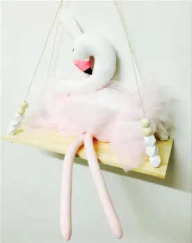 Swan sienos kabo Karūna Baleto Baby doll, Kambaryje sofa-lova Vestuvių dekoravimas Pliušinis Miega Lėlės Mergaitėms, Žaislai, Gimtadienio X'ams Dovana