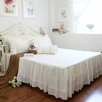 Top beige elegant bedding set ruffle layers duvet cover bedding handmade wrinkle lace bedspread elgant bed sheet for princess