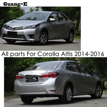 Toyota Corolla Altis 2016 Automobilių kėbulo dangtelis apsaugos bamperis ABS chrome apdaila galinio nugaros uodega apačioje gaubtai skydelis 1pcs