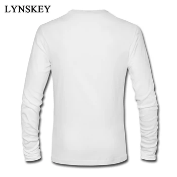 Unikalaus Dizaino, Arbata, Kinų Kabučių Ženklą Spausdinti Vyras marškinėliai ilgomis Rankovėmis Balti Marškinėliai Užsakymą 2018 m.