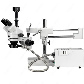 Vienu Metu-Židinio Trinokulinis Microscopy3.5X-90X vienu metu-Židinio Trinokulinis Bumas Mikroskopijos Sistema + USB Kameros