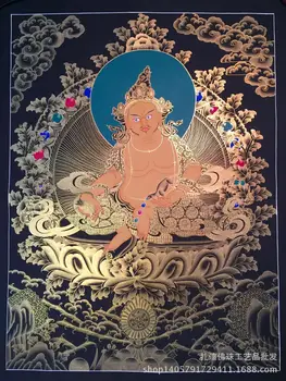 Zhadi didmeninė / Tibeto, Nepalo Thangka Buda Tantros aukso
