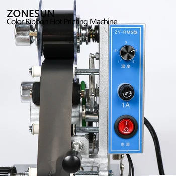 ZONESUN ZZZH-RM5 Spalvos juosta Karšto Spausdinimo Mašina,Šilumos juostelės spausdintuvas ,plėvelės maišelis data printer(220V/50Hz)