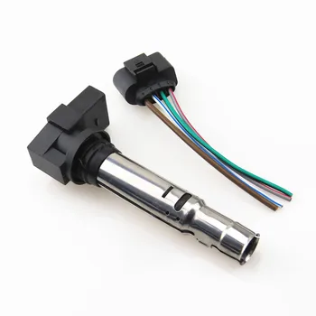ZUCZUG Ignition Coil + Plug Cable Adapter For VW Passat Jetta CC Eos POLO Golf Tiguan Touran A3 S3 036 905 715 F 036 905 715 G