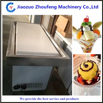 Šaltojo akmens ledų roll maker sušaldytos jogurtas, ledo gaminimo mašina keptas ledų