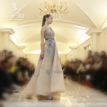 Šviečia Prabanga Duobute Dirbti 3D Bakas gėlių China Karoliukai Diržo linijos Išskirtinį Embellishment Naujausias Mados Vakarą Suknelė 2018