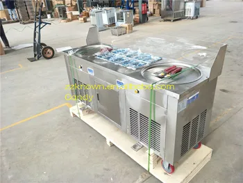 Šviežių laikyti šaldytuve geriausiai parduodamas komercinis Tailandas valcavimo keptas ledų mašina su stiklo valdybos CFR kaina