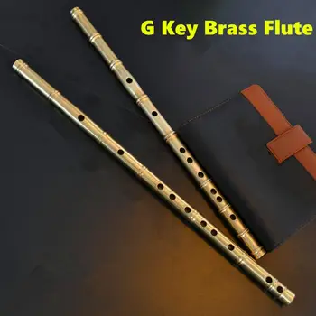 Žalvario Metalo Fleita Dizi G Klavišą, Metalo Flauta Profesional Skersine Fleita Muzikos Instrumentai Flauta savigynos Ginklas Flautas