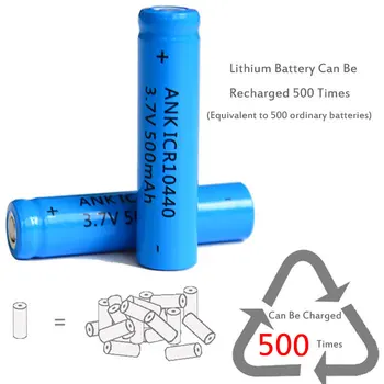 100vnt 10440 Baterijų 500mah TIBI IKPA 10440 3.7 v, Li-ion Įkraunama Baterija Apie Pardavimą