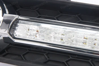 1Pair LED DRL Automobilio Dieniniai Žibintai Su Rūko Žibintas Padengti Dienos Važiavimo Žibintai už 