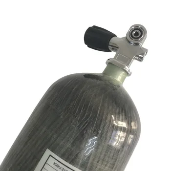 2018 Naujas 6.8 L 300bar 4500psi mini scuba bakas composite nardymo cilindro anglies pluošto bakas su vožtuvu