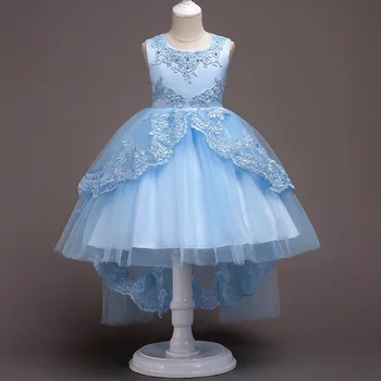 2018 Naujų Neteisėtų Vestuvių Gėlių Mergaitės Suknelė Mergina Nėrinių Princesė Dress Vaikai Šalis Suknelė Paauglių Vaikų Drabužių 12 Metų