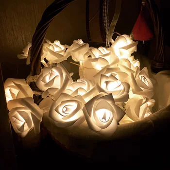2018 Puolė Specialus Pasiūlymas Šviesos Diodų (Led) Žibintai, Baterija String Vestuvių Dovana Gimtadienio Prekių Išdėstymas 20 Lemputė Rose