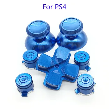 20Set Metalo Kulka Mygtukai ABXY Mygtukai + Thumbsticks Nykščio Grip + Aliuminio Dpad Sony PS4 Žaidimų Valdiklis Gamepad Mod Kit
