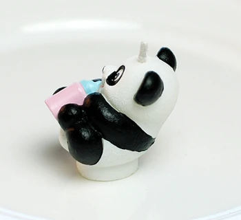 3D Panda žvakių liejimo formos, silikono formos muilo, gyvūnų žvakių liejimo formos,cukraus amatų įrankiai,šokoladas bakeware