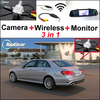 3in1 Specialios WiFi, Automobilių Kameros + Belaidis Imtuvas + Veidrodis Ekrano Parkavimo Sistema Mercedes-Benz E MB W212 2013~Reorganizavimas