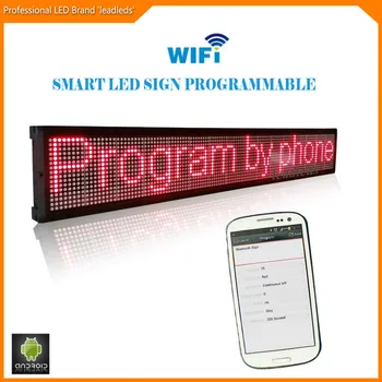 40Inch Wifi belaidžio nuotolinio valdymo Programuojami Reklama LED Ekranas, Lenta, Ryškiai Raudonos led ženklas, skirtas ir Verslo Parduotuvė