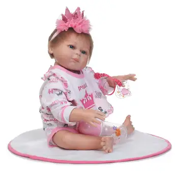 50cm Silikagelio reborn baby dolls/baby Galūnių veikla Vaiko gimtadienio dovanos