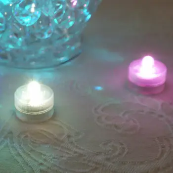 50x Vandeniui LED Povandeninis Vestuvių Gėlių Dekoracija Baltos Šviesos Žvakės Lempa Gimtadienis, Vestuvės Sunku Rasti Straipsniai