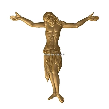 5vnt Kristus ant Kryžiaus 3d modelį STL pagalbos cnc STL formatas Jėzus ant kryžiaus, 3d Reljefo Modelį STL Maršrutizatorius Graverio ArtCam