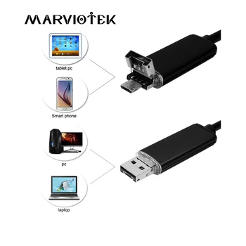 8mm 2in1 USB Endoskopą kamera 2M/5M/10M endoskopą 
