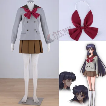 Athemis M. Naujos Sailor Moon Rei Hino/Sailor Mars Cosplay Kostiumų Žiemos Buriuotojas Kostiumas Suknelė Mini Klostuotas Sijonas Karšto Produktą