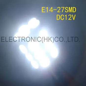 Aukštos kokybės E14 led lemputės 12vdc E14 Led kristalų šviesos diodų (led E14 lempos DC12v E14 Led dekoratyvinės šviesos nemokamas pristatymas 20pcs/daug