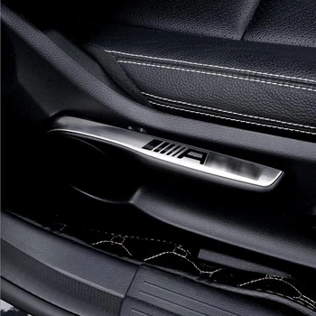 Automobilių stiliaus Interjeras, Sėdynės reguliavimo padengti apdailos juostelės 3D Lipdukas, skirtas Mercedes Benz B Klasė CLA GLA W176 W246 C117 Priedai
