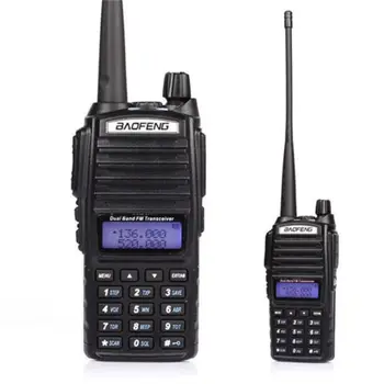 BAOFENG UV-82 VHF UHF Dvigubos Juostos 136-174/400-520 2-TR Du Būdu Radijo+ausinės+MASKVOS vertybinių popierių