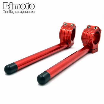 Bjmoto CNC Motorcycle Handlebar Clip on Fork handle bars Clip-on for Yamaha YZF R3-2017 R25 2013-2017 YZF-R3 ABS MT03 MT25