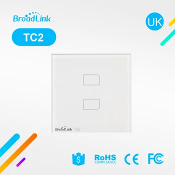 Broadlink TC2 1/2/3 Gauja-ES Standartas 433Mhz Šviesos Jungiklis Modernaus Dizaino Baltos spalvos Touch Panel Wifi Bevielio ryšio Smart Valdymas Per RM Pro