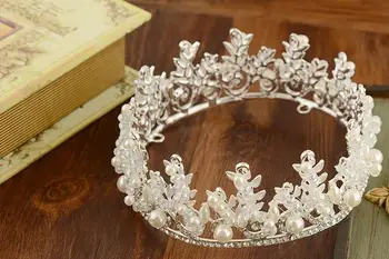 CC rožančiai vainikėliai hairbands cryatal pearl prabanga nuotakos vestuvių plaukų aksesuarai moterims brides šalies aukso spalvos papuošalai 110