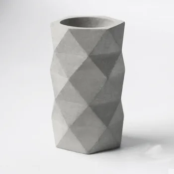 Cemento papuošalai Šiaurės konkrečių paprastų geometrinių ornamentų pramonės vėjai bakalėjos meno Rašiklio laikiklis silikono formos