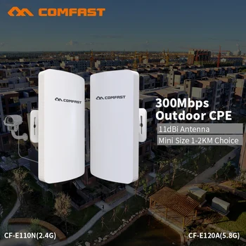 COMFAST wifi router mini outdoor CPE 1-2km 300mbps router tiltas lauko wifi kartotuvas už tolimų projektas