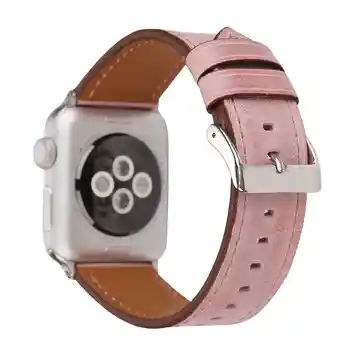 DAHASE Macaron Diržu, Apple Watch Band 42mm 38mm Serijos 1/2/3 natūralios Odos Žiūrėti Juostoje 