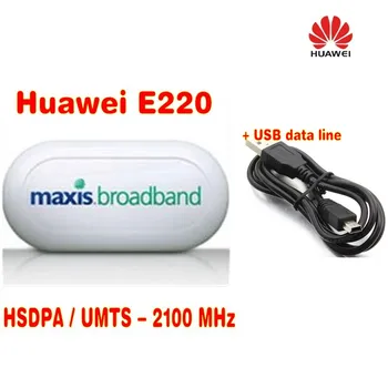 Daug 1000pcs atrakinta belaidžio huawei E220 3G usb modemas HSDPA 7.2 Mbps tinklo plokštę .DHL pristatymo