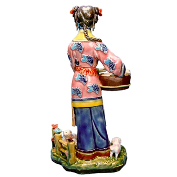 Dažytos Skulptūros Meno Glazūruotos Keramikos Statula Kinijos Grožio Porceliano Pav Statulėlės Kolekcionuojamų Amatų Namų Dekoro
