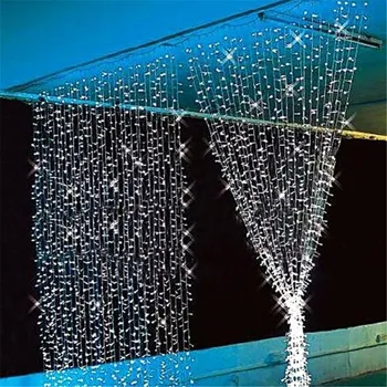 Didmeninė 3M*3M led užuolaidų žibintai 300leds balta RGB mėlynos Spalvos pasakų šviesos kintamoji srovė 220 10W vestuvių dekoravimo kalėdų medžio šviesa