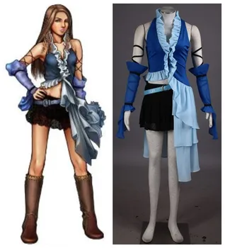 Final Fantasy X YUNA cosplay kostiumai helovinas