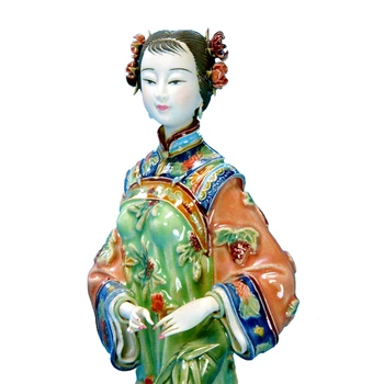 Glazūruotos Keramikos Statula Kinijos Vadovo Porceliano Statulėlės, Keramikos Ornamentais Lady Pav Skulptūros Meno Kolekcines Amatų Namų Dekoro