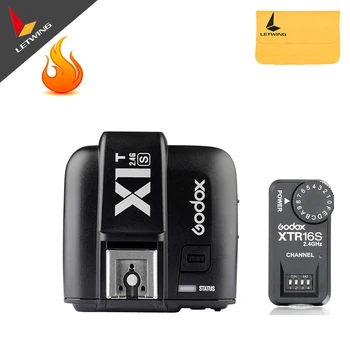 Godox X1T-S TTL HSS 2.4 G Flash Trigger + XTR-16S Imtuvo Rinkinys, skirtas 